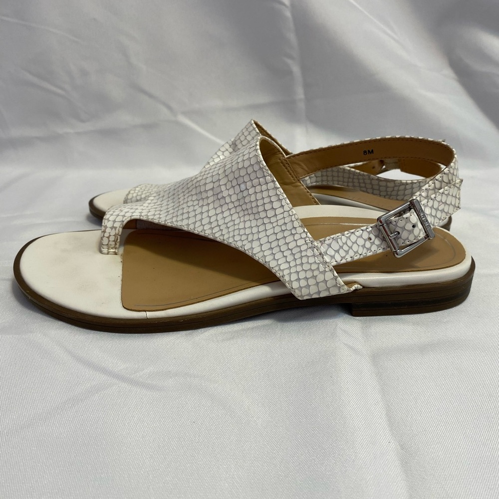 Vionic Ella White Lizard Leather Adjustable Buckl… - image 5